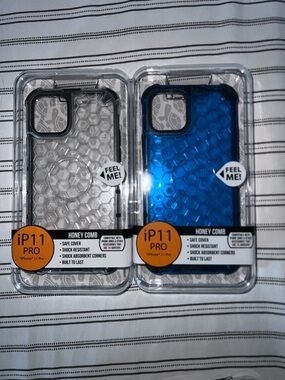 iPhone 11 Pro Case - Clear and Blue